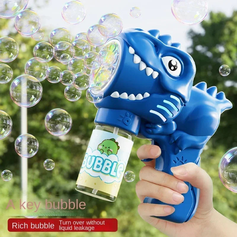CowLost | product_id-6-hole-dinosaur-electric-bubble-gun-with-light-automatic-soap-blower-toy |9