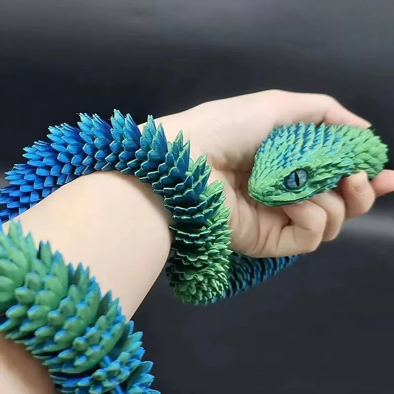 CowLost | product_id-3d-printed-movable-joint-snake-toy-model-30cm-office-desktop-decoration-gift |18