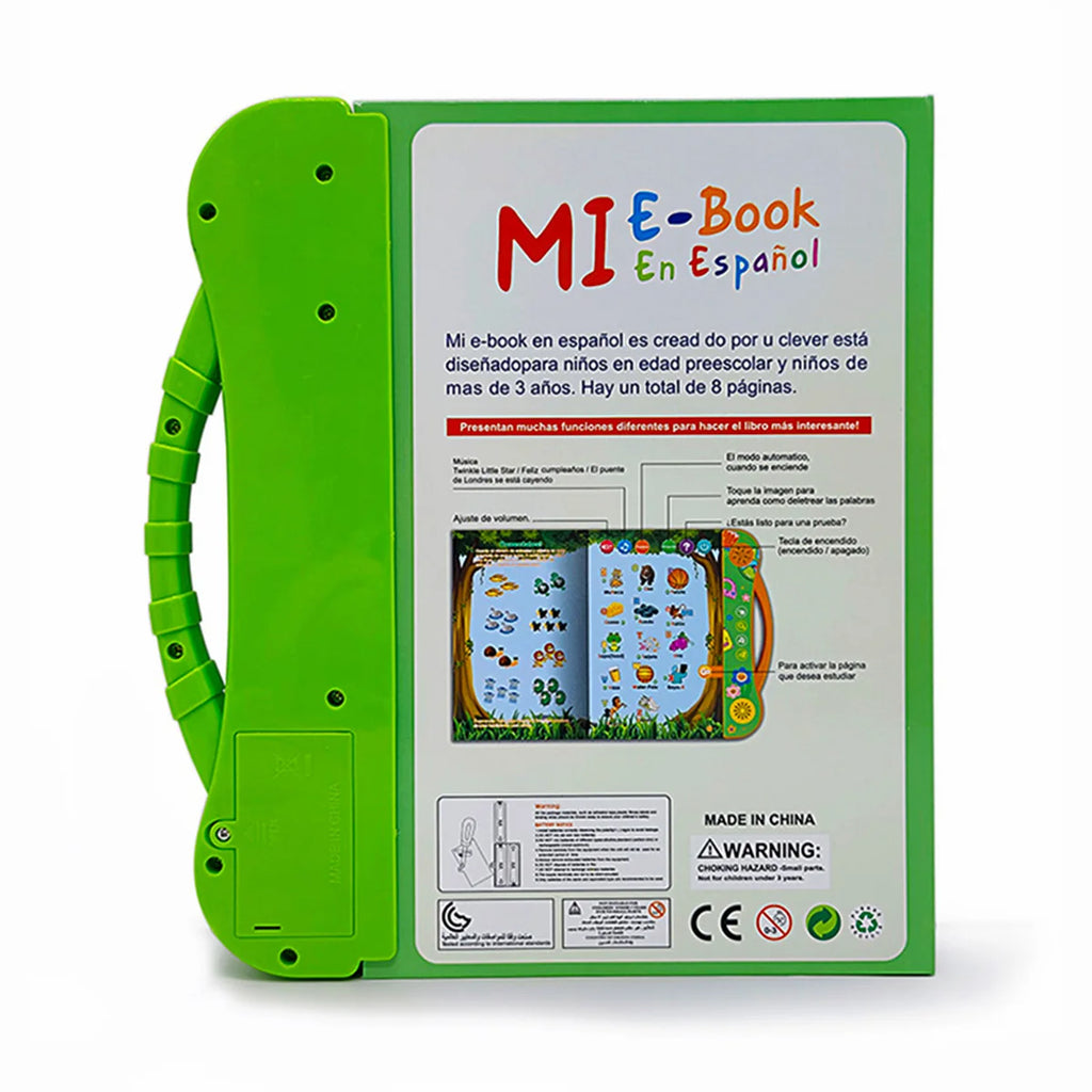 Spanish Talking Sound Education Book with 4 Games and English Stories for Children Ages 5-8