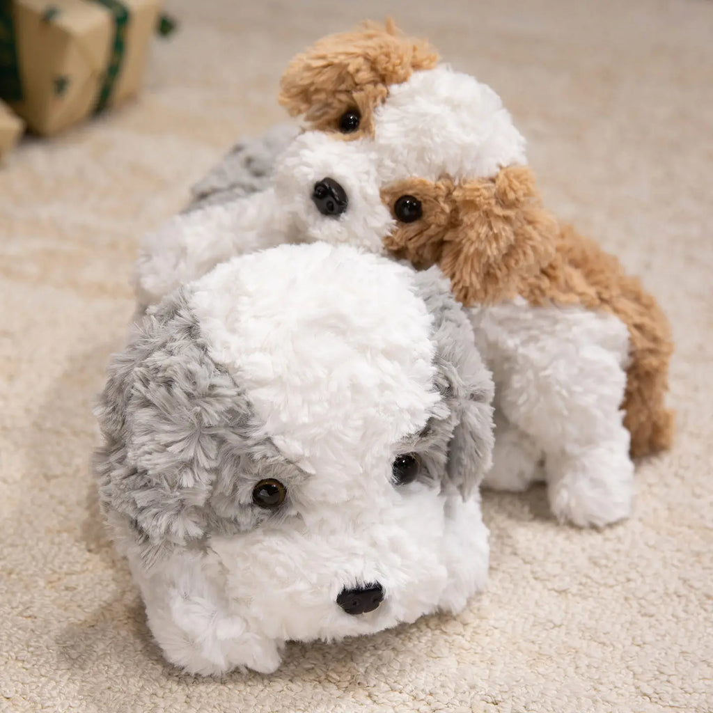 CowLost | fencing-barriers-sleeping-position-baby-dog-plush-toy-32-42-48cm-soft-stuffed-animal |3