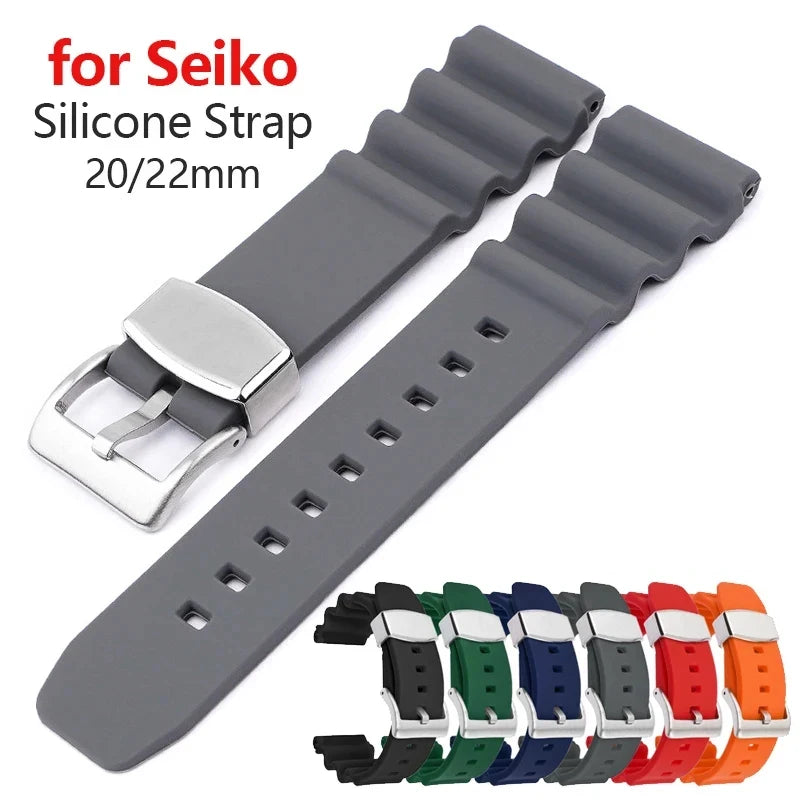 CowLost | rings-product_id-waterproof-silicone-replacement-strap-for-seiko-water-ghost-007-abalone-20-22mm-with-steel-ring |1