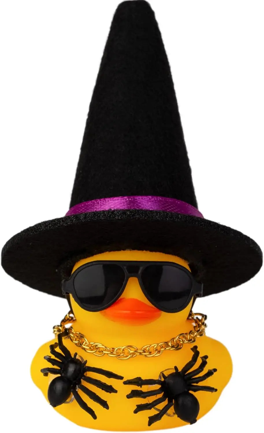 CowLost | product_id-halloween-car-rubber-duck-dashboard-ornament-with-witch-hat-and-sunglasses |9