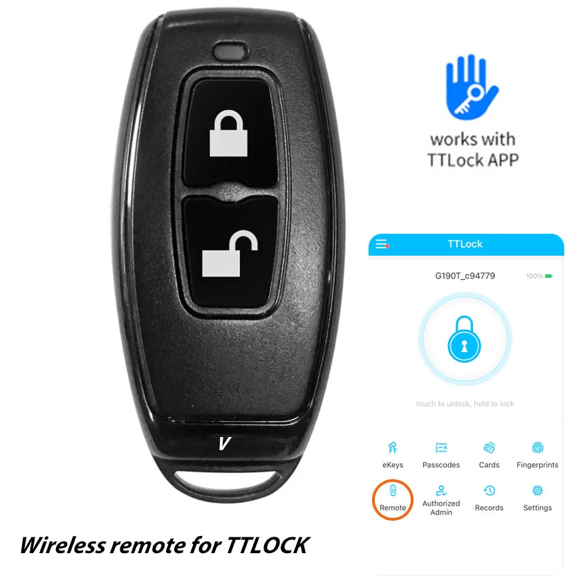 CowLost | locks-keys-product_id-ttlock-bluetooth-wireless-remote-controller-for-door-lock-access-control |1