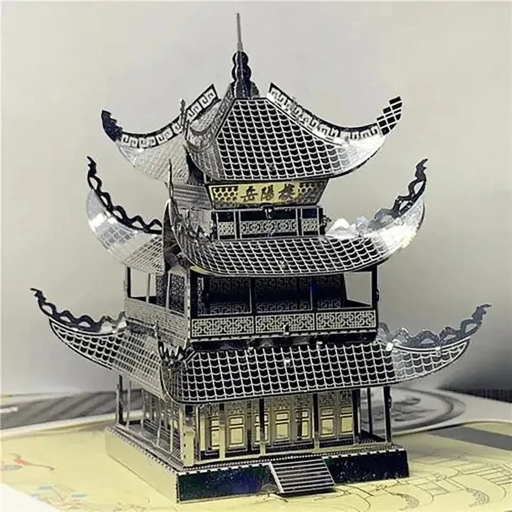CowLost | product_id-3d-metal-puzzle-yue-yang-tower-chinese-architecture-diy-laser-cut-model-kit |5