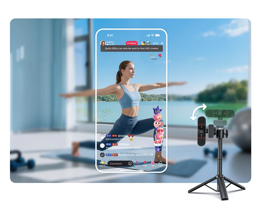 CowLost | 4k-webcam-1080p-60fps-web-camera-emeet-usb-camera-with-mics |17