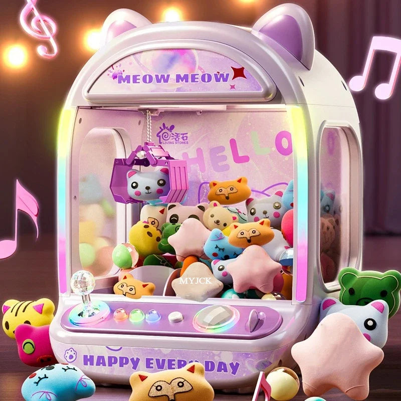 CowLost | product_id-diy-automatic-coin-operated-mini-claw-crane-doll-machine-toy-with-music-for-kids-christmas-gifts |3