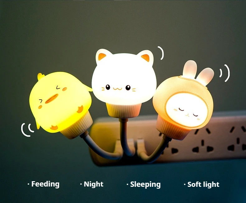 CowLost | product_id-usb-led-cartoon-night-light-bear-chick-kitten-with-remote-for-kids-bedside-lamp |10