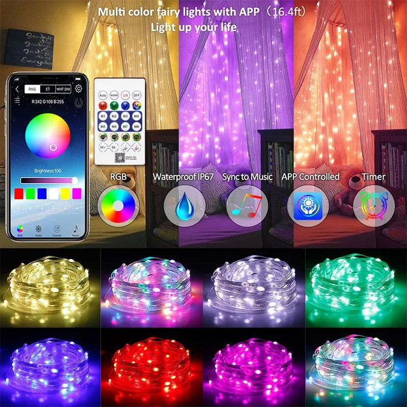 CowLost | product_id-dreamcolor-rgbic-usb-bluetooth-app-diy-led-fairy-string-lights-for-christmas-wedding-party |2