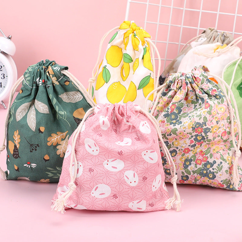 CowLost | wallets-money-clips-mini-fruit-print-drawstring-bag-for-candy-and-jewelry-organizer |8