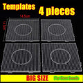4PC 5mm Transparent Hama Beads Pegboard Template for Pixel Art DIY Puzzle
