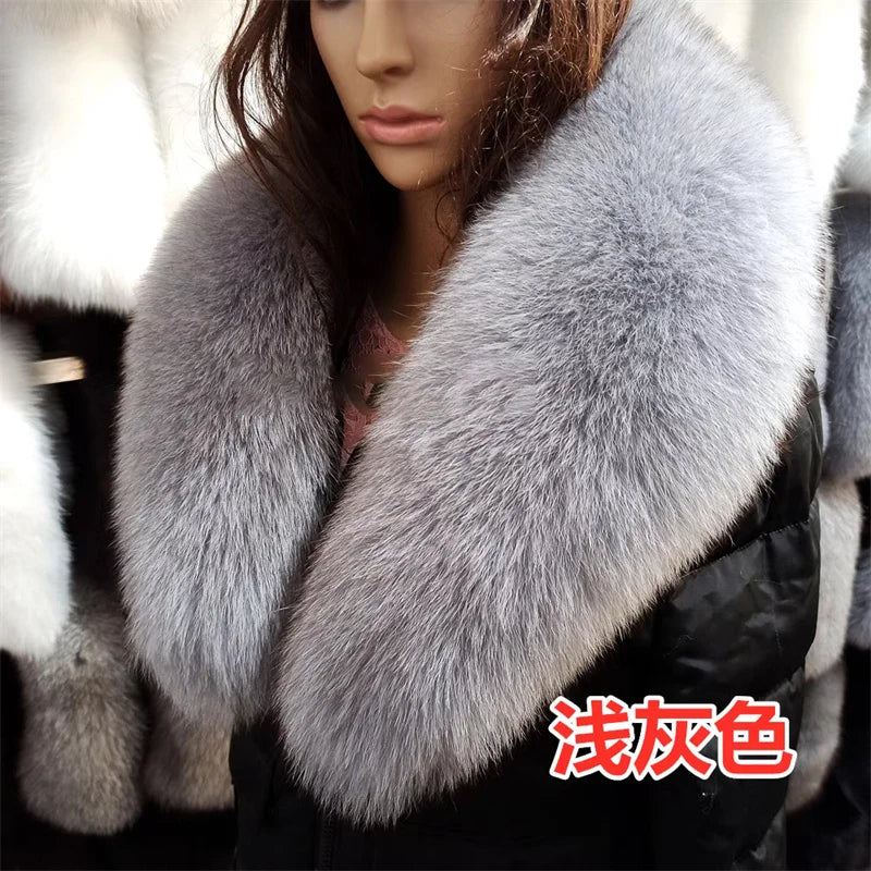 CowLost | natural-color-raccoon-fox-collar-scarf |31