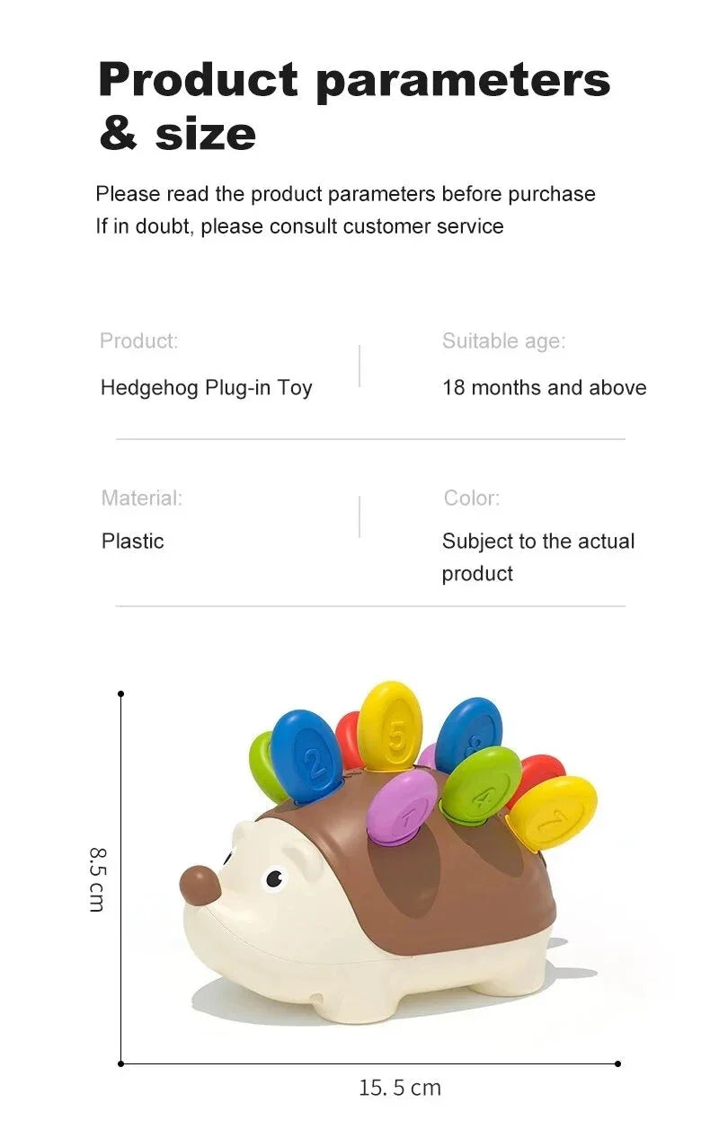 Montessori Baby Hedgehog Sensory Fine Motor Educational Toy for Kids