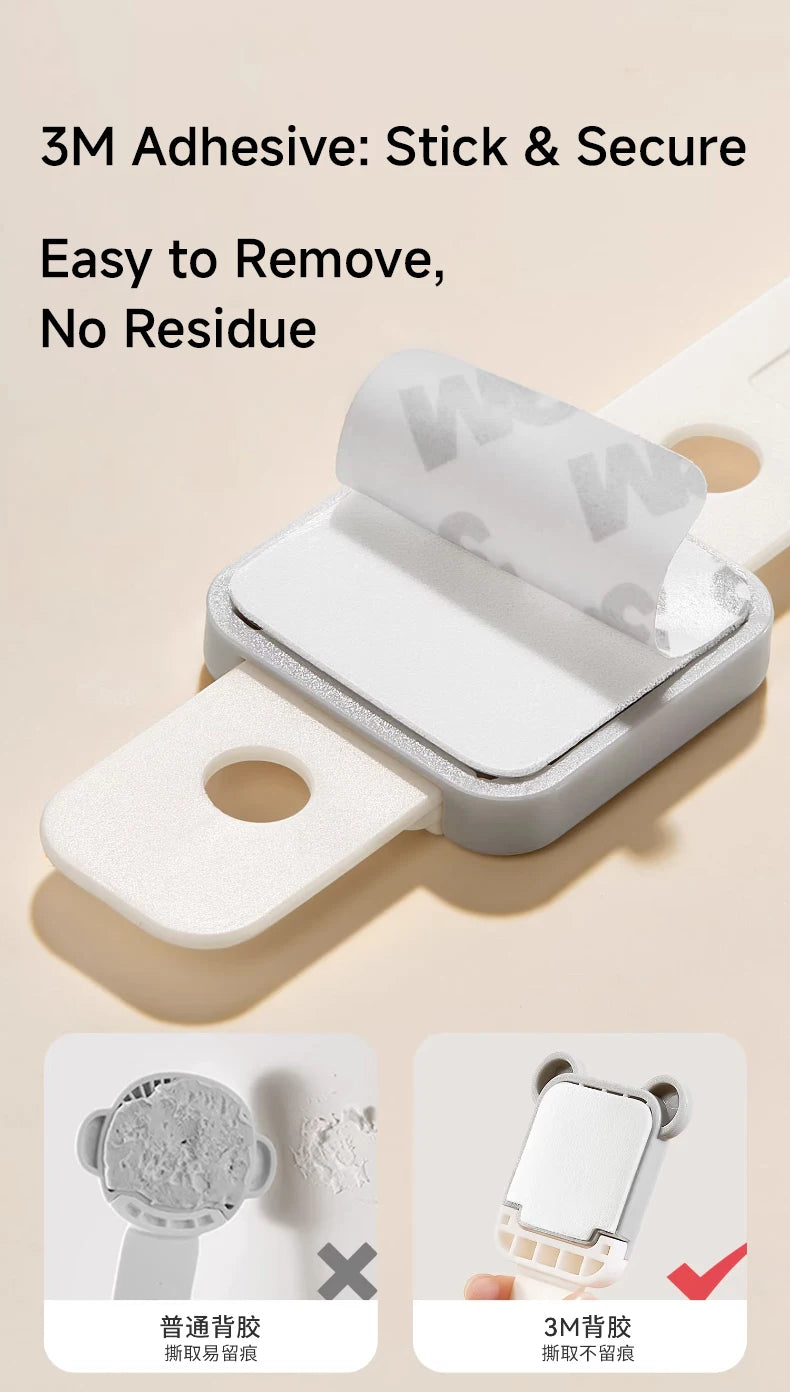 CowLost | aibedila-baby-safety-locks-adhesive-child-proof-cabinet-drawer-door-latches |10