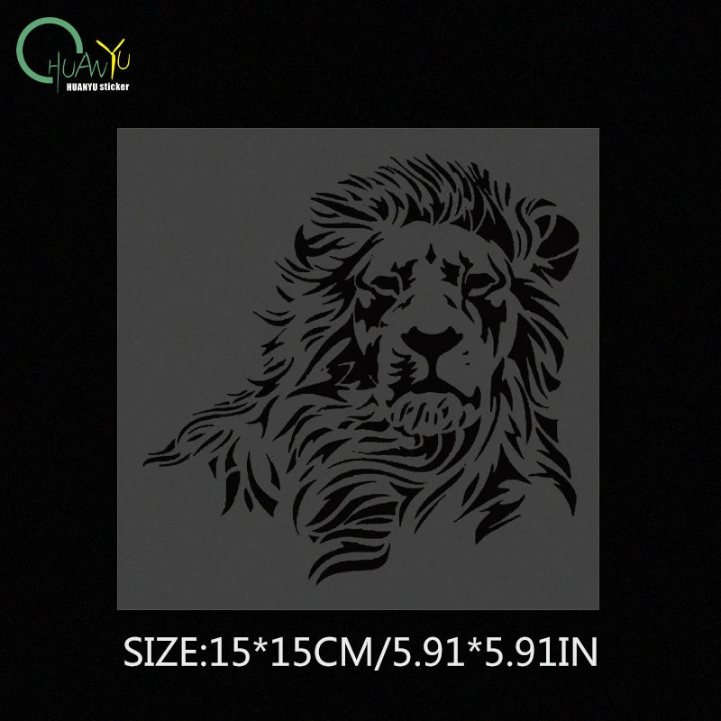 CowLost | personalized-hollow-out-lion-car-sticker |9