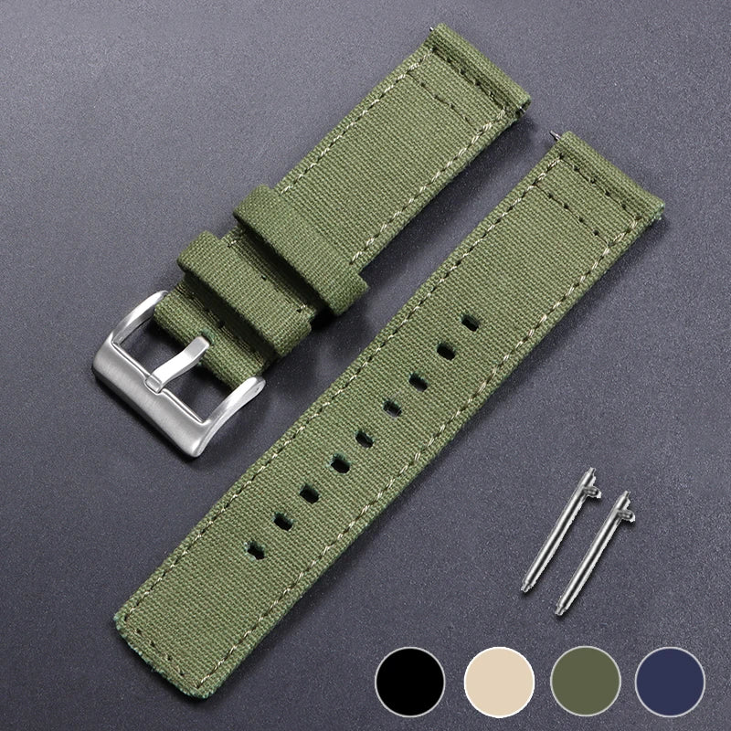 HQstrap Nylon Watch Strap 20mm 22mm Quick Release Sport Wristband for Smartwatch Unisex