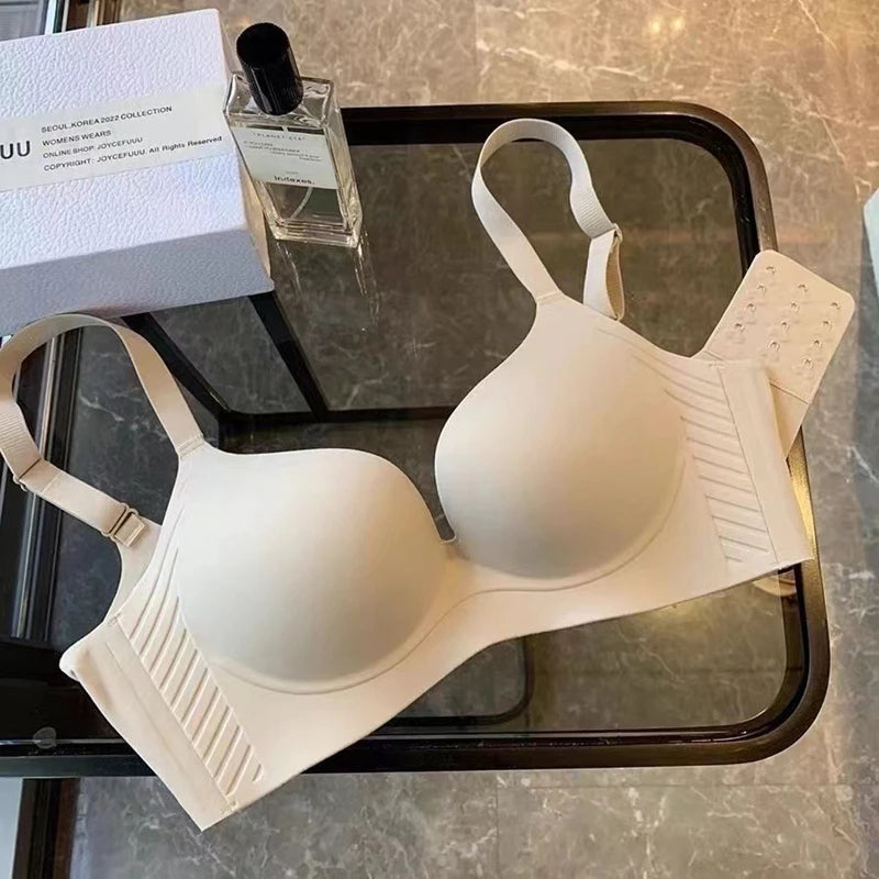 CowLost | product_id-red-seamless-wireless-push-up-bra-for-women-anti-sagging-wedding-breast-reduction |4