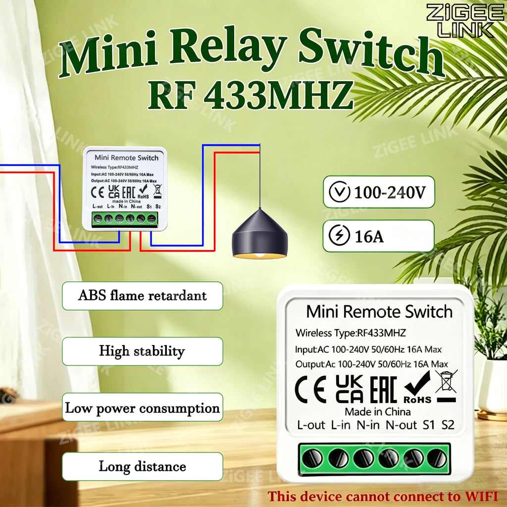 CowLost | led-lights-product_id-rf433-mini-smart-wireless-led-light-switch-remote-ac100v-240v-16a |1