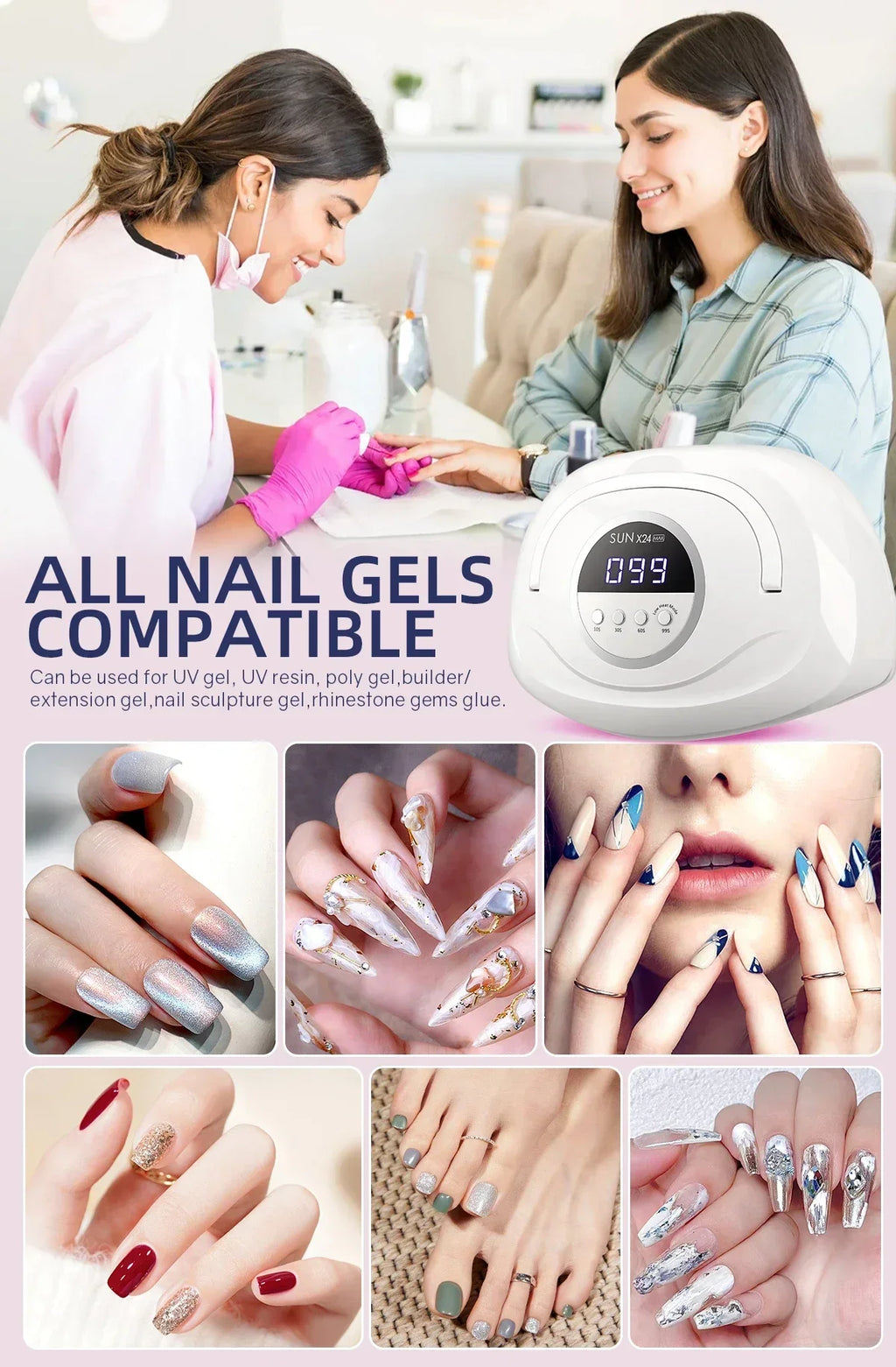 CowLost | uncategorized-380w-uv-led-nail-lamp-with-84-leds-for-manicure-gel-polish-drying |12