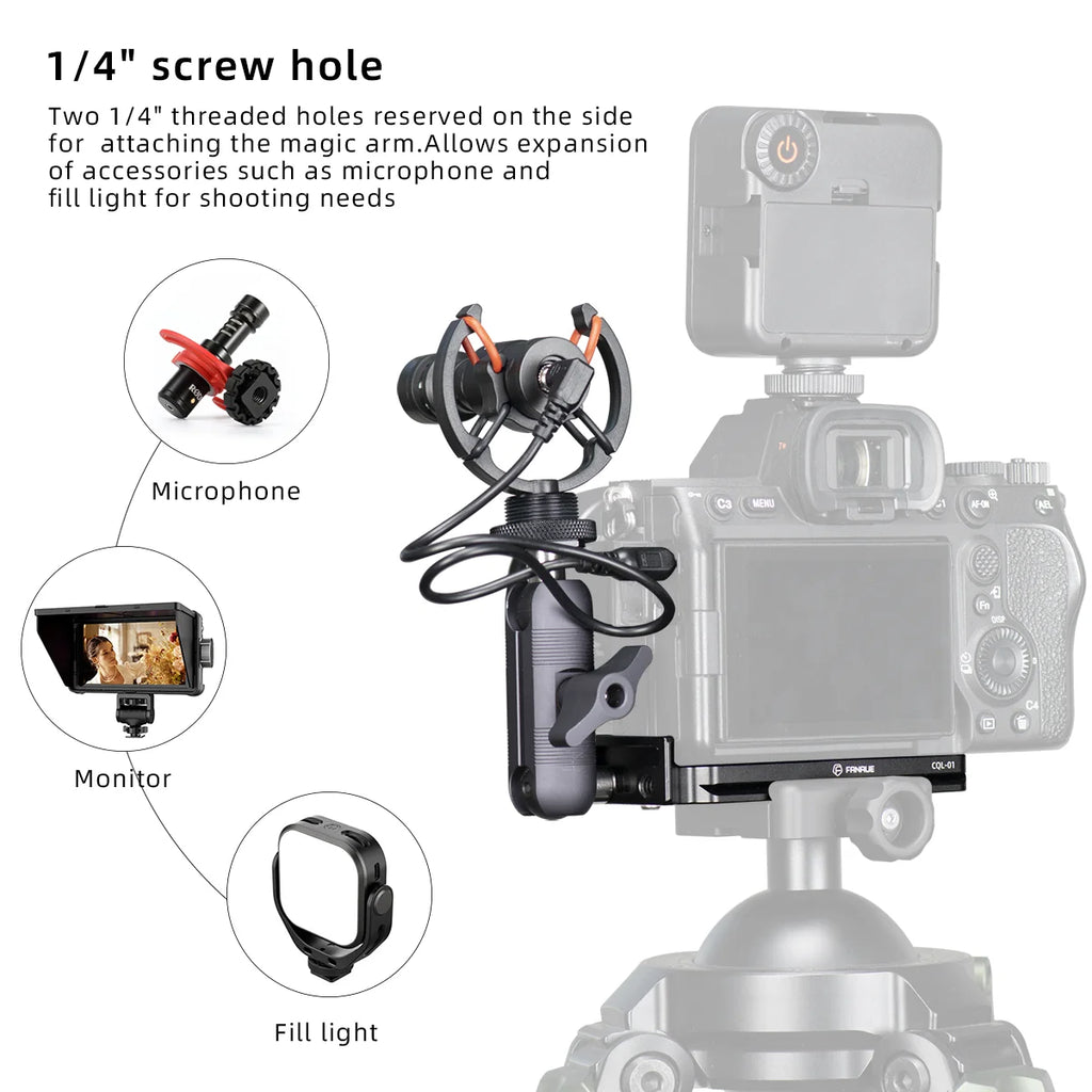 CowLost | product_id-fanaue-aluminum-l-shaped-quick-release-vertical-holder-plate-for-arca-swiss-compatible-slr-cameras-nikon-sony-canon-fujifilm |5