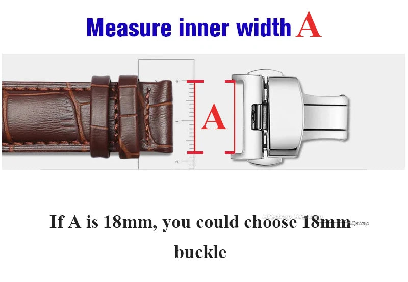 CowLost | product_id-stainless-steel-double-click-butterfly-buckle-16mm-20mm-for-rubber-watch-strap-replacement |7