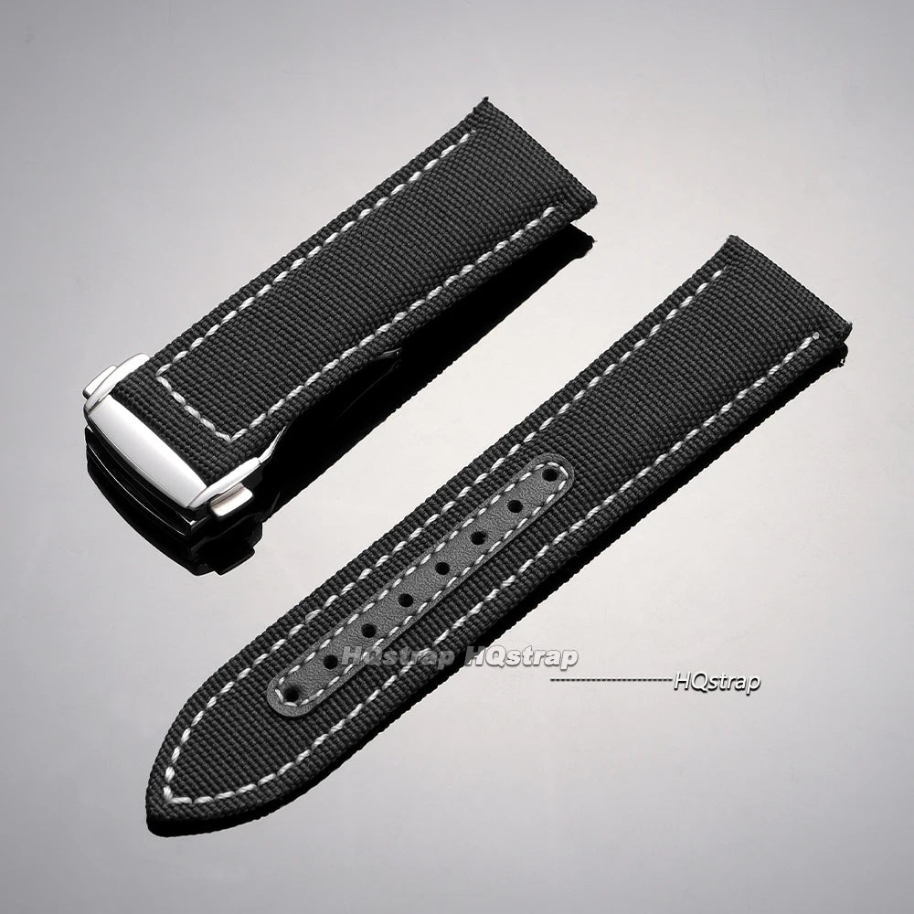 CowLost | product_id-nylon-canvas-watchband-20mm-22mm-for-omega-seamaster-300-with-folding-buckle |13
