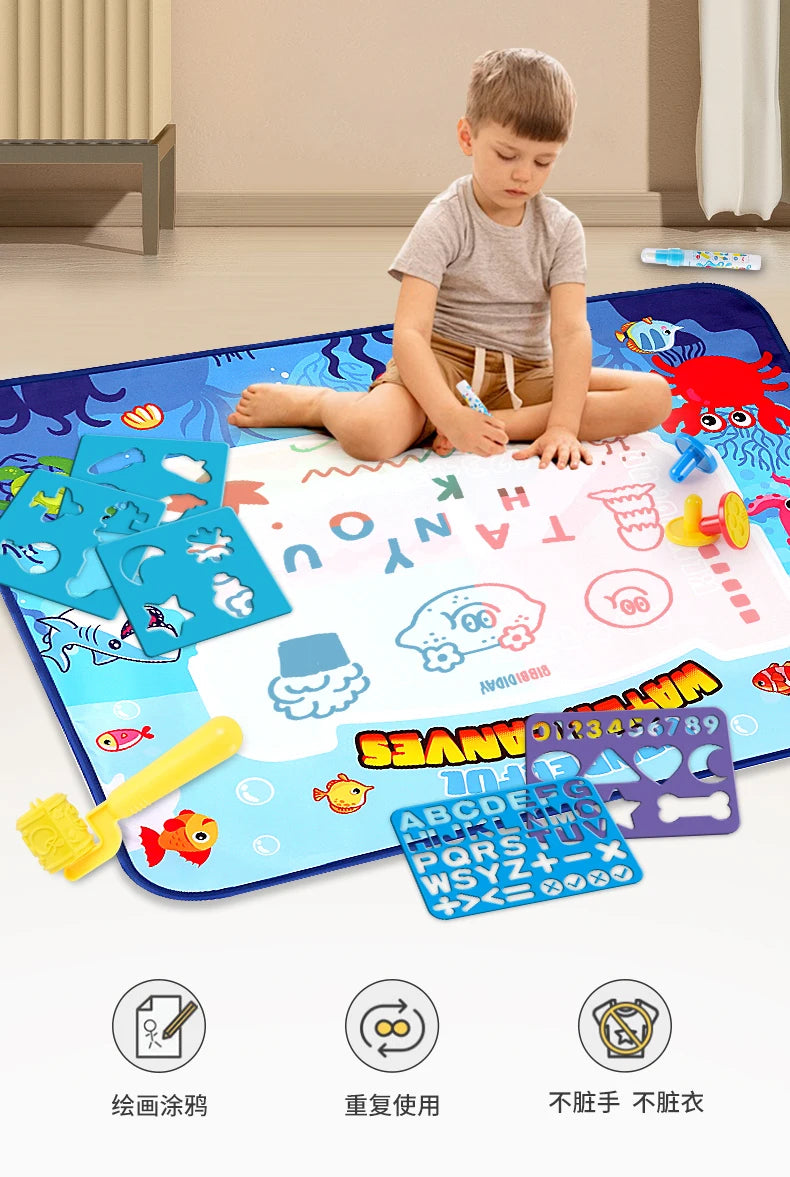 CowLost | product_id-150x100cm-magic-water-canvas-reusable-drawing-board-kids-toy-gift |8