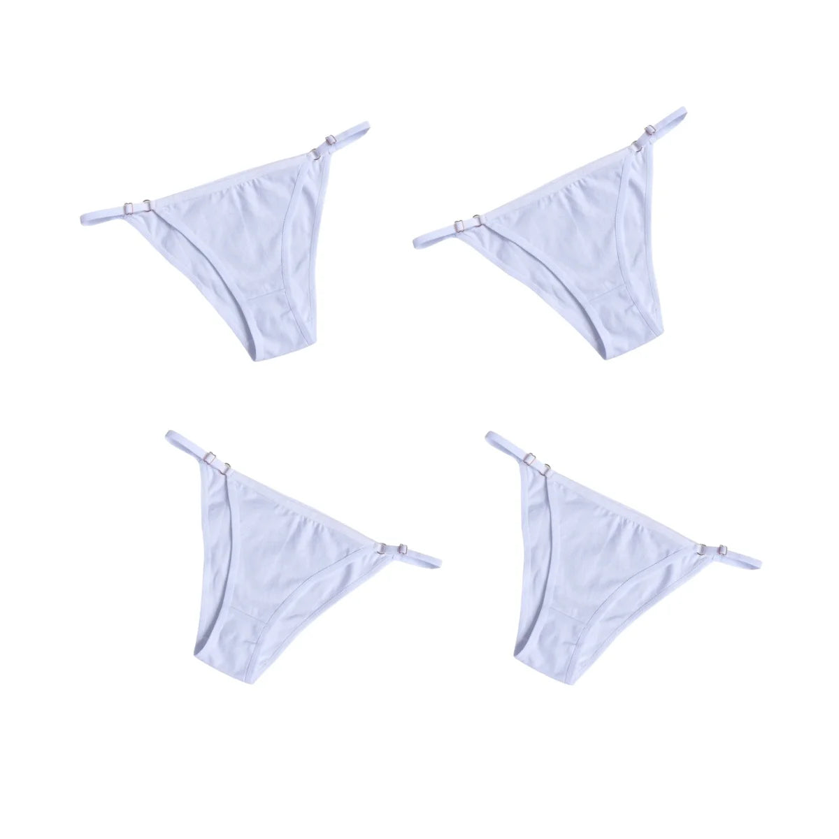 CowLost | product_id-4-pack-women-s-cotton-low-rise-brazilian-briefs-s-xl-with-adjustable-buckle |12