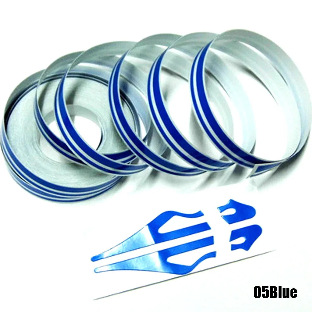 CowLost | 1pc-9-8m-1roll-car-waistline-body-decal-sticker-double-line-rubber-strip-fashion-personality-high-end-small-color-bar-auto-parts |18
