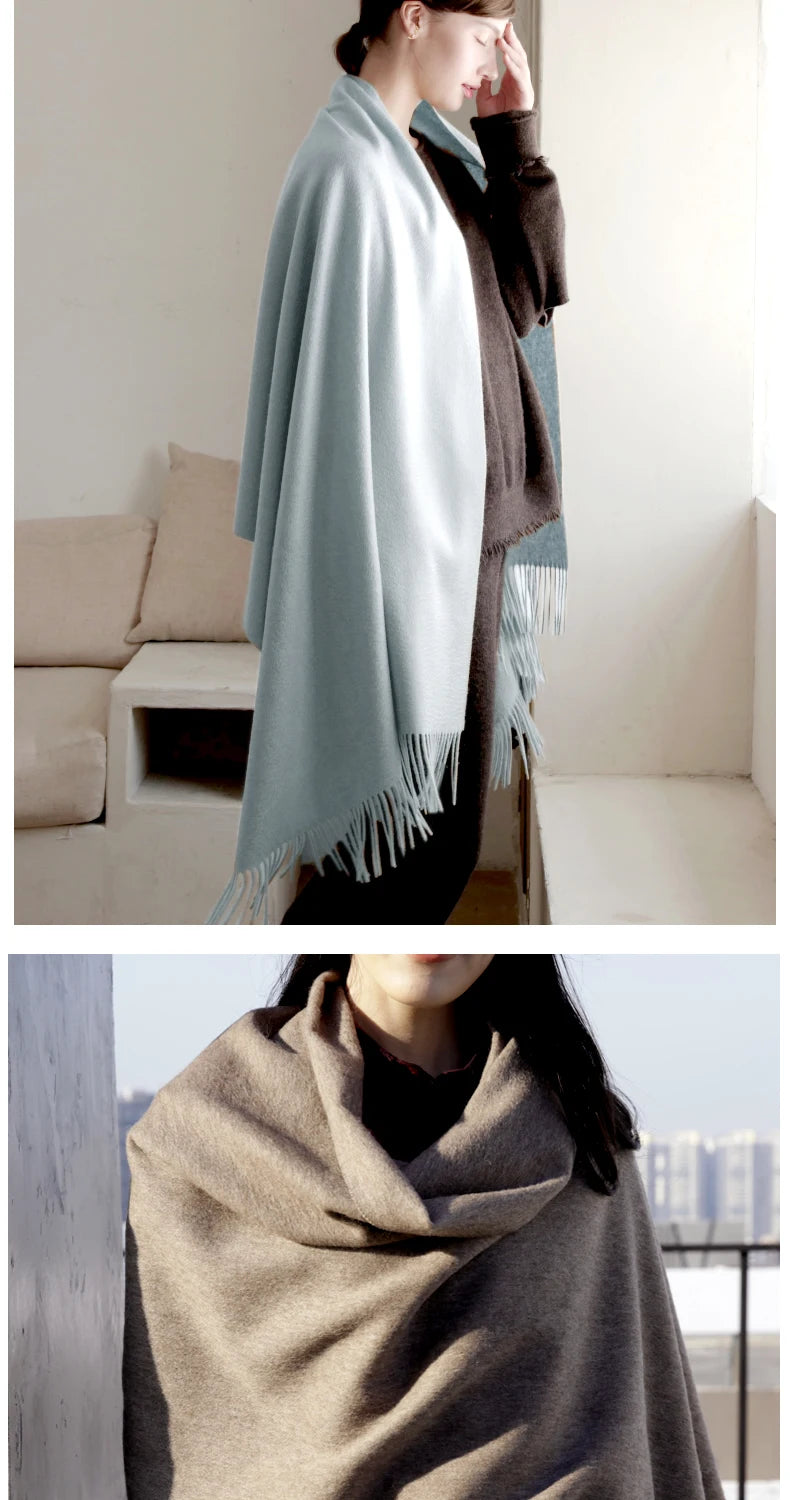 CowLost | wool-scarf-women-thick-cashmere-winter-scars |26
