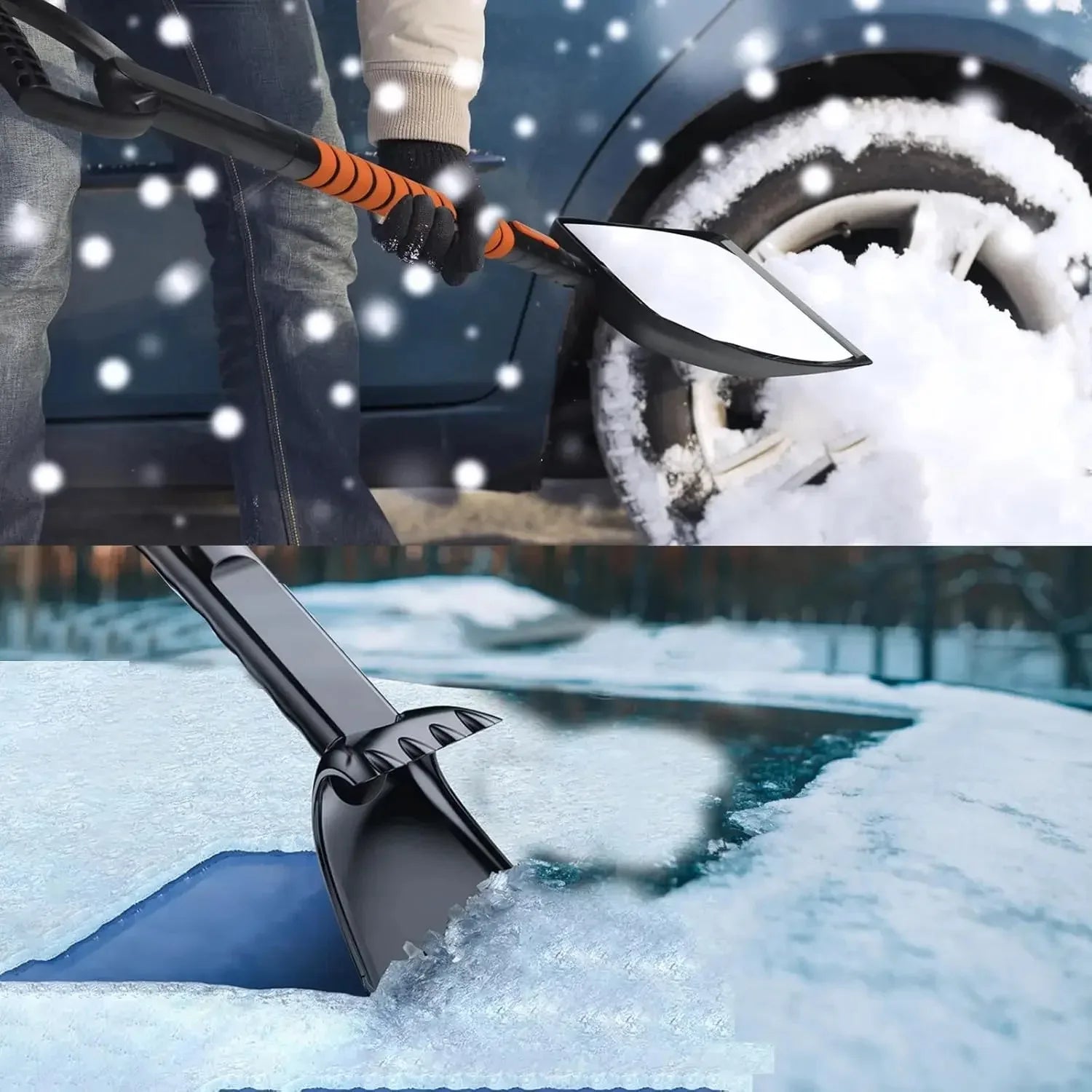CowLost | ice-scrapers-snow-brushes-product_id-yiju-5-in-1-retractable-car-ice-scraper-snow-brush-and-shovel-winter-cleaning-tool |10