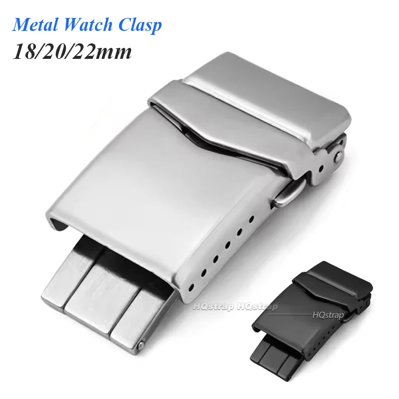 CowLost | watch-bands-product_id-18mm-22mm-stainless-steel-folding-watch-clasp-for-silicone-metal-straps |9