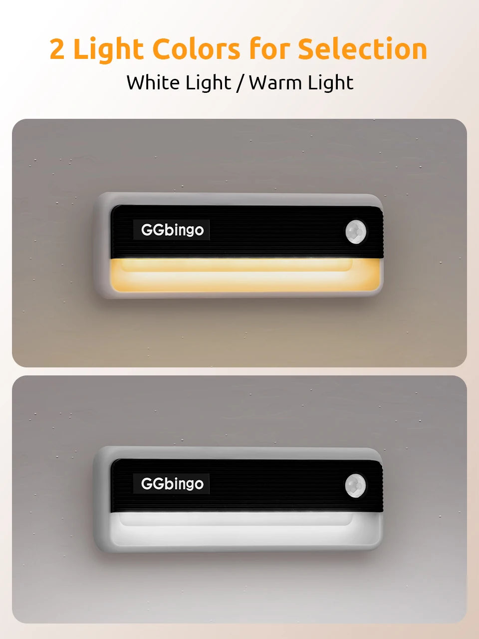 CowLost | product_id-ggbingo-usb-c-rechargeable-human-motion-sensor-night-light-2700k-wall-cabinet-lamp |9