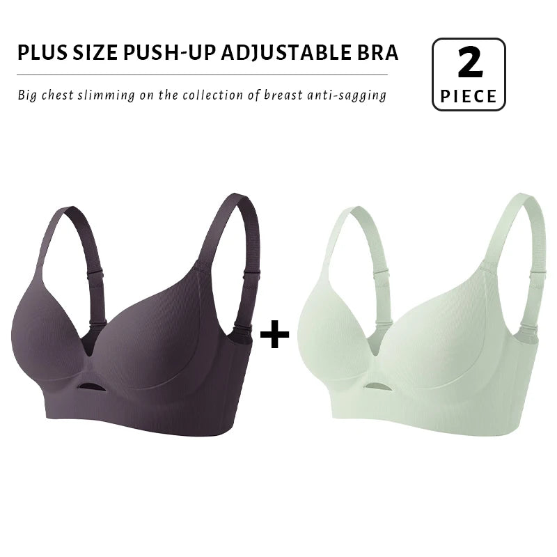 CowLost | product_id-fallsweet-plus-size-wireless-seamless-push-up-bra-with-thin-hollow-out-cups |20