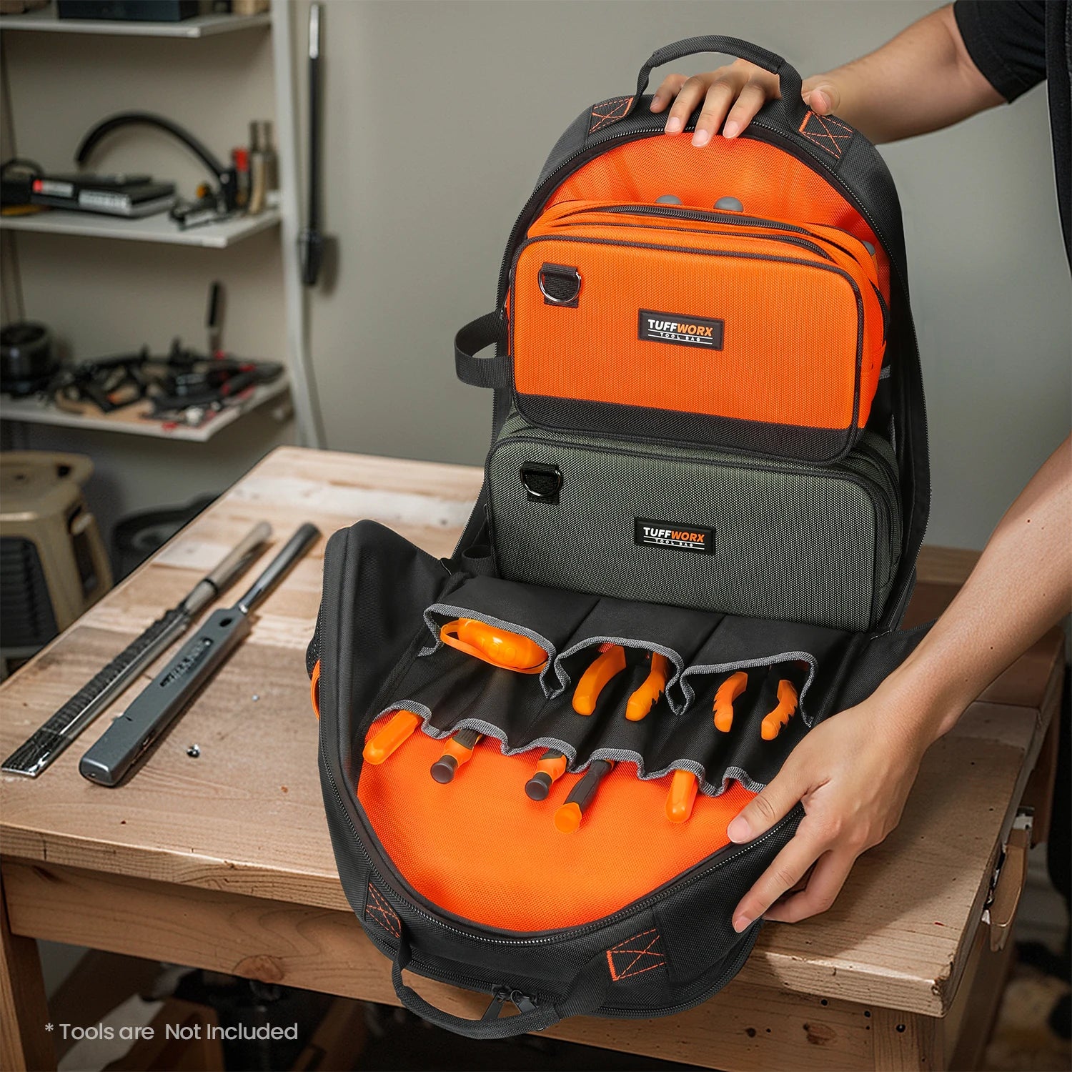 CowLost | product_id-dual-compartment-tool-bag-gray-black |2