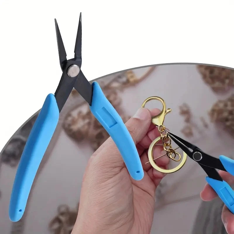 CowLost | 1pc-2pcs-professional-long-needle-nose-pliers-high-carbon-steel-flat-nose-pliers-jewelry-making-bending-wire-open-close-tools |2