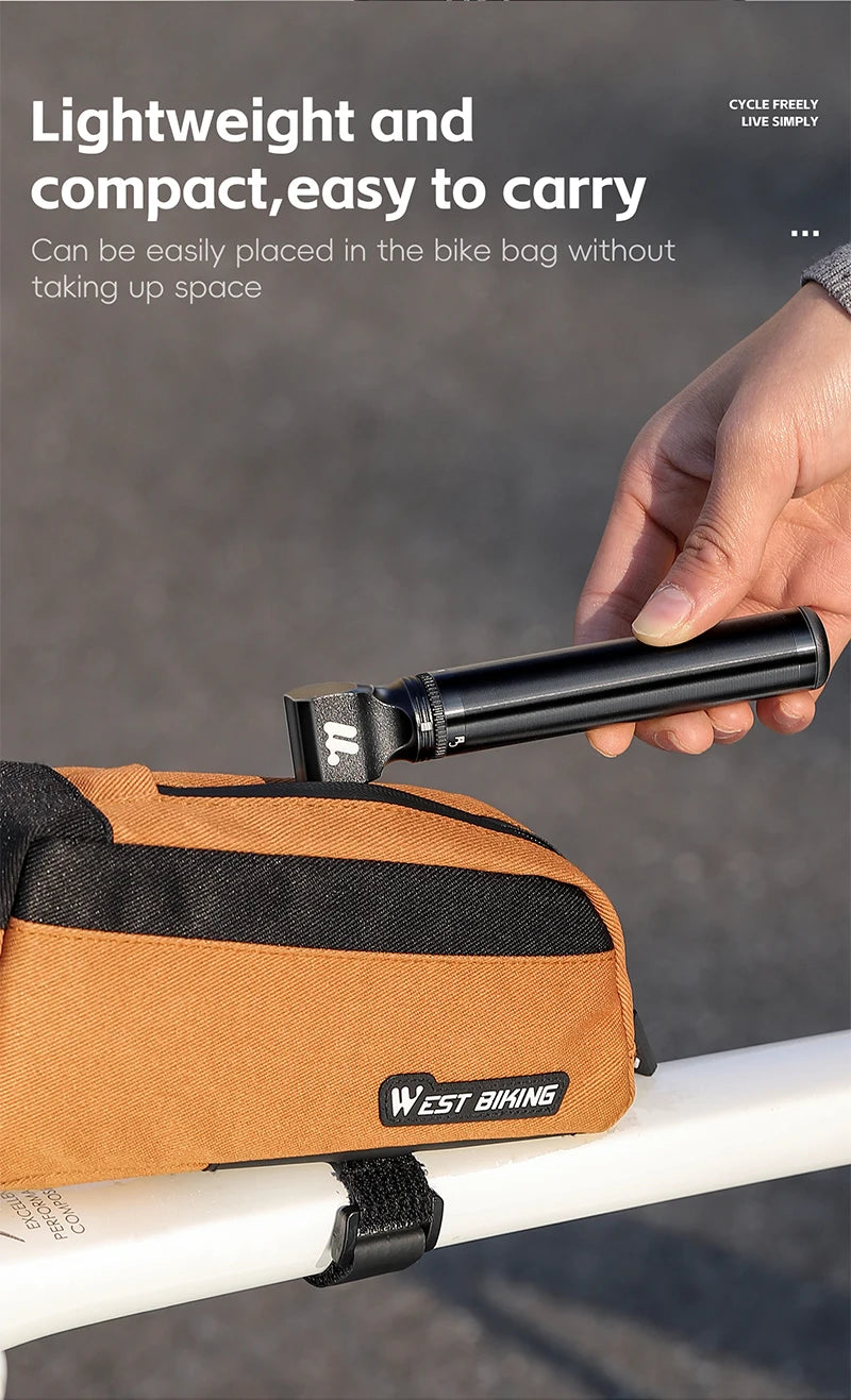 CowLost | sporting-goods-west-biking-mini-portable-bicycle-pump-130psi-for-presta-schrader-valve |15
