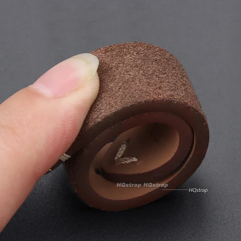 Genuine Suede Leather Quick Release Watch Strap 14-22mm Vintage Brown Wristband