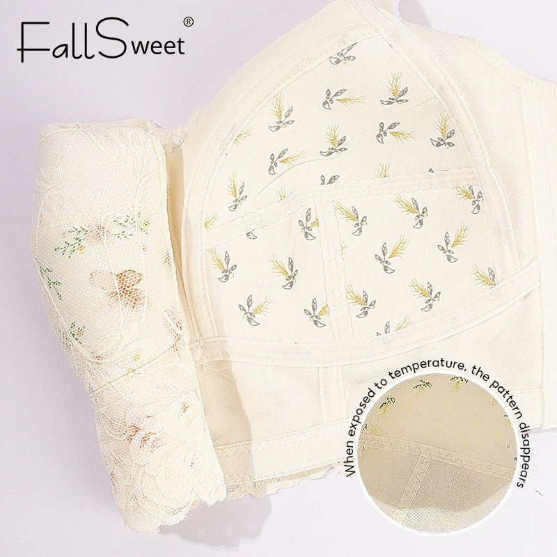 CowLost | product_id-fallsweet-plus-size-wireless-lace-push-up-minimizer-bra-with-adjustable-wide-straps |6