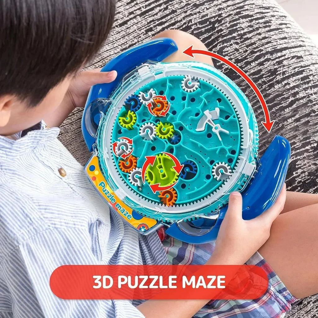 3D Gear Labyrinth Balance Ball Maze Puzzle Educational Toy for Kids Christmas Gift