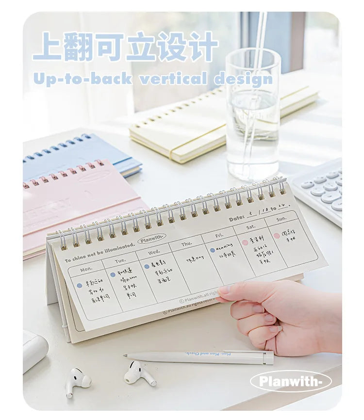 CowLost | product_id-planwith-weekly-flip-up-small-notebook-portable-horizontal-coil-notepad |13