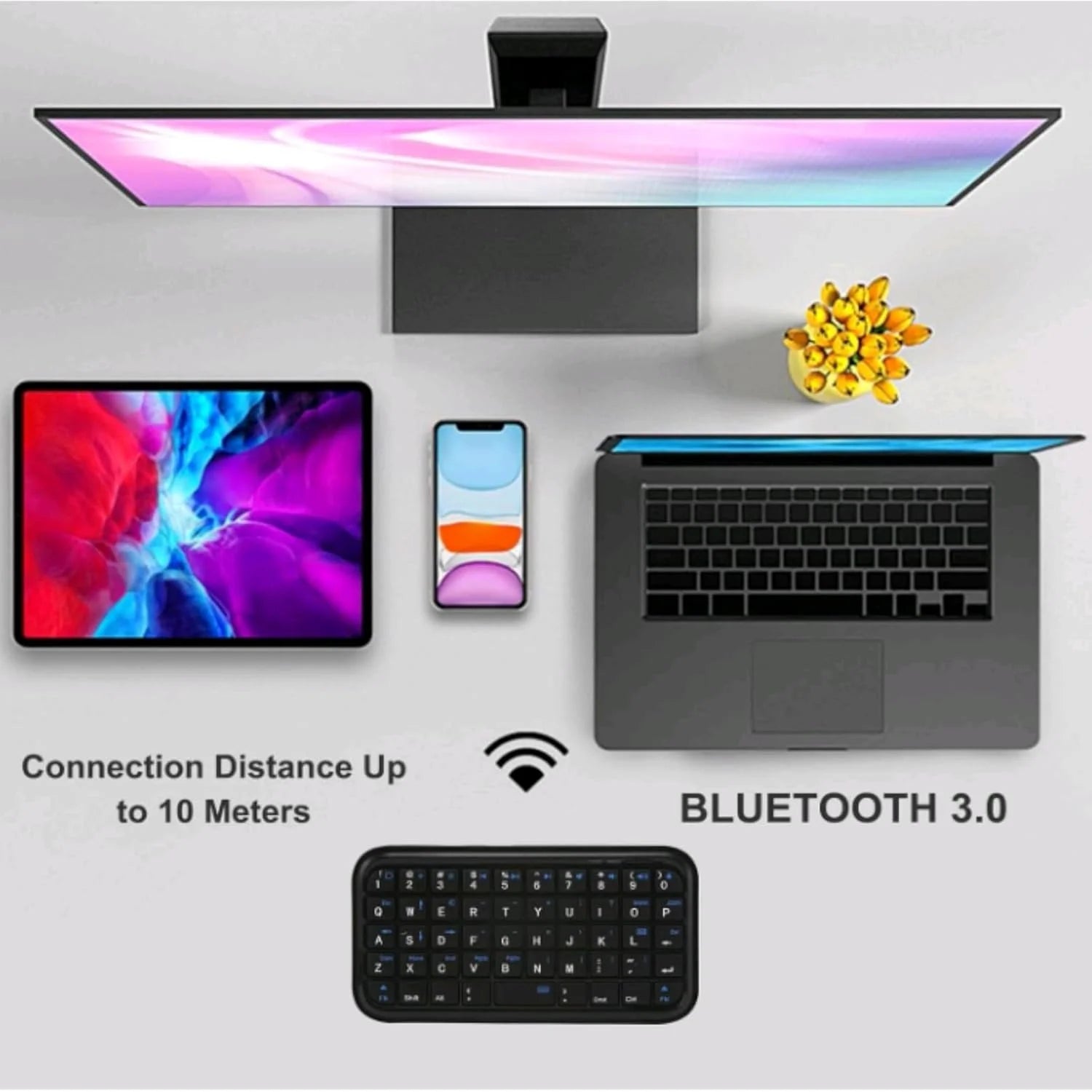 CowLost | product_id-jomaa-mini-49-key-bluetooth-3-0-wireless-rechargeable-keyboard |3