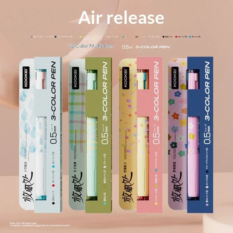 CowLost | product_id-kookei-3-color-multifunctional-gel-pen-0-5mm-for-handwriting-office-use |4