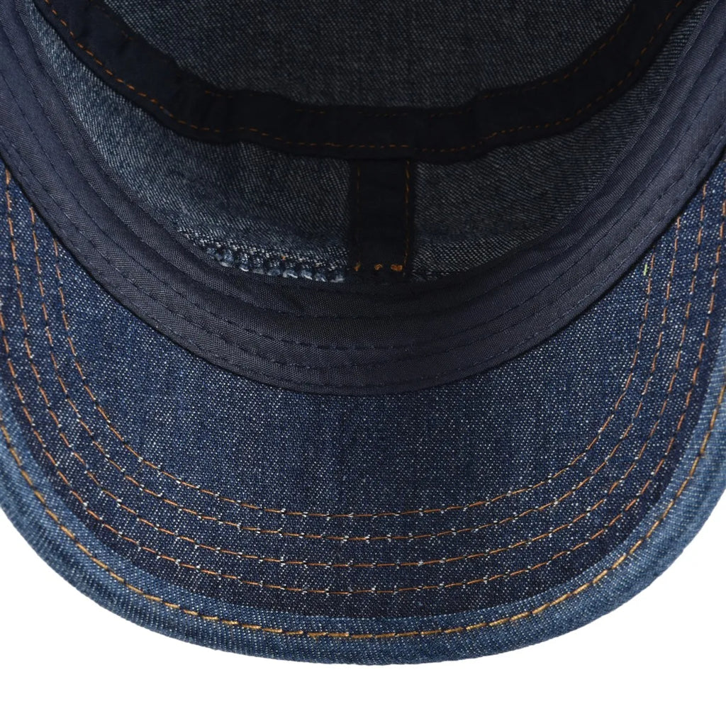 CowLost | voboom-denim-army-cap-men-washed-cotton-bucket-hat |5