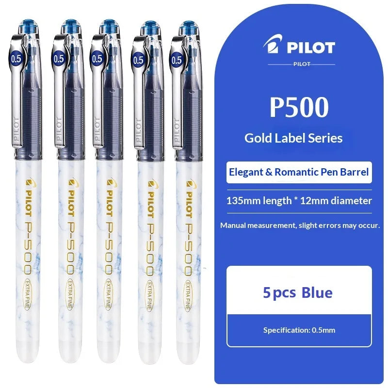 CowLost | product_id-pilot-p500-gold-series-0-5mm-gel-pen-6-colors-anti-smudge-marble-design-ideal-for-students-exams |31