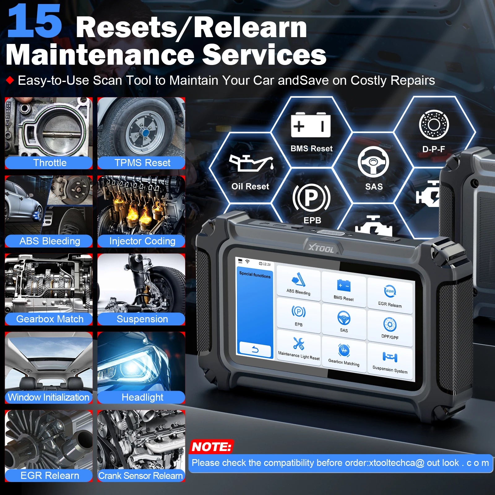 CowLost | xtool-d5s-car-diagnostic-tools-5-system-auto-obd2-scanner-ecu-reset-abs-epb-srs-engine-at-scanner-16-reset-lifetime-free-update |2
