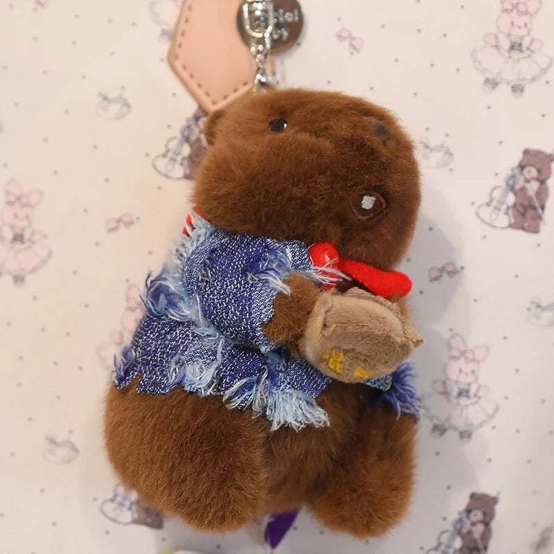 CowLost | uncategorized-cute-groundhog-plush-keychain-with-clothes-soft-stuffed-animal-doll-birthday-gift |11