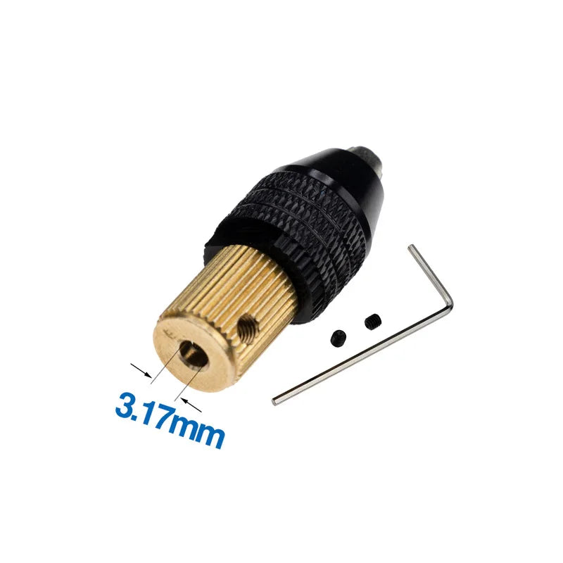 CowLost | product_id-mini-electric-motor-shaft-quick-release-keyless-drill-chuck-clamp-2-3-3-17mm-adapter-holder |7