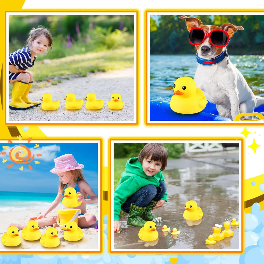 CowLost | product_id-6-89-inch-giant-rubber-duck-bath-toy-with-squeaky-sound-for-baby-shower-party |6