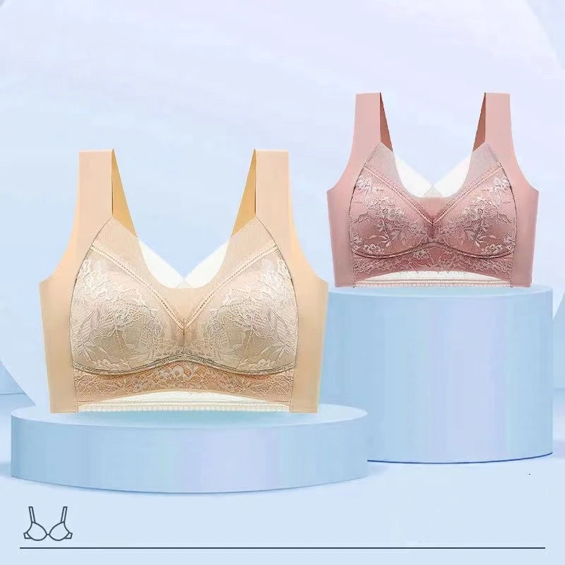 CowLost | high-quality-sexy-lace-seamless-womens-vest-top-support-anti-sagging-no-steel-ring-womens-bra-sports-yoga-vest-thin-section |2