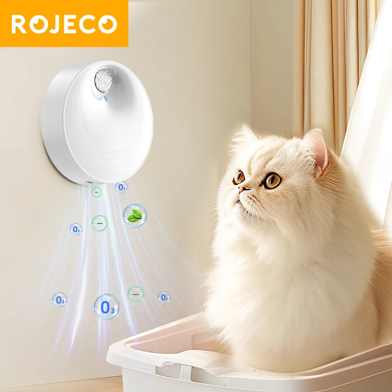 CowLost | cat-toys-rojeco-smart-cat-litter-box-deodoriser-4000mah-odor-purifier |1